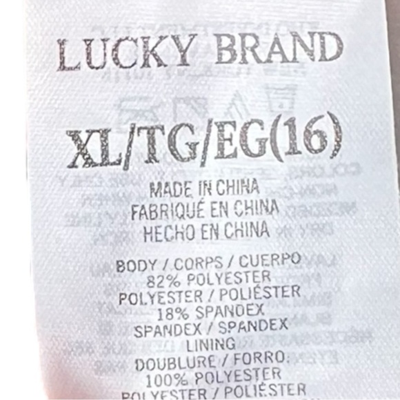 🌻NEW w/tag Lucky Brand Girls' One-Piece "Sunset Chaser" Swimsuit Size XL(16) - Picture 5 of 7